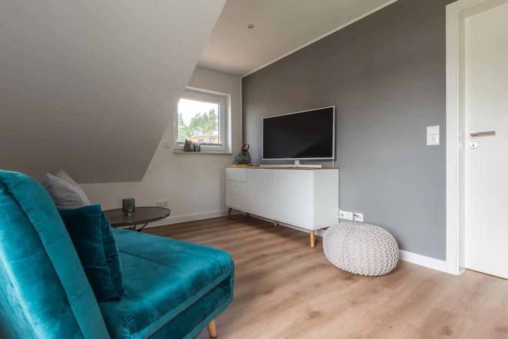 5 Sterne-Ferienhaus Eisvogel Am See Mit Sauna Und Kamin Krakow am See Dış mekan fotoğraf